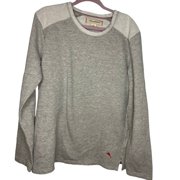 Tommy Bahama Tunic Sweatshirt Men's Size Large Gray Basic Comfy Soft - Picture 1 of 5